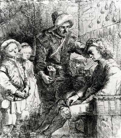 Dokter en patiënt, 1651 door Constantin Daniel van Renesse